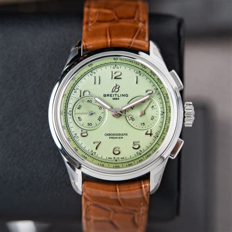 breitling pistachio|breitling premier pistachio green.